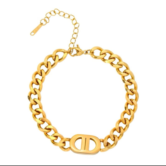 D Bracelet gold