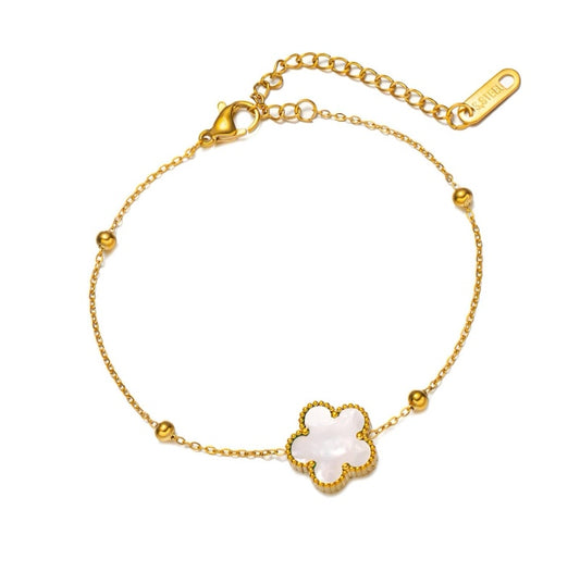 White flower bracelet