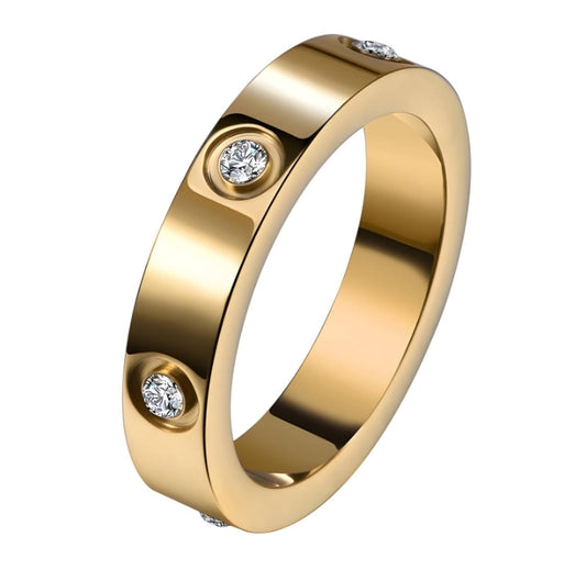 Gold plated ring